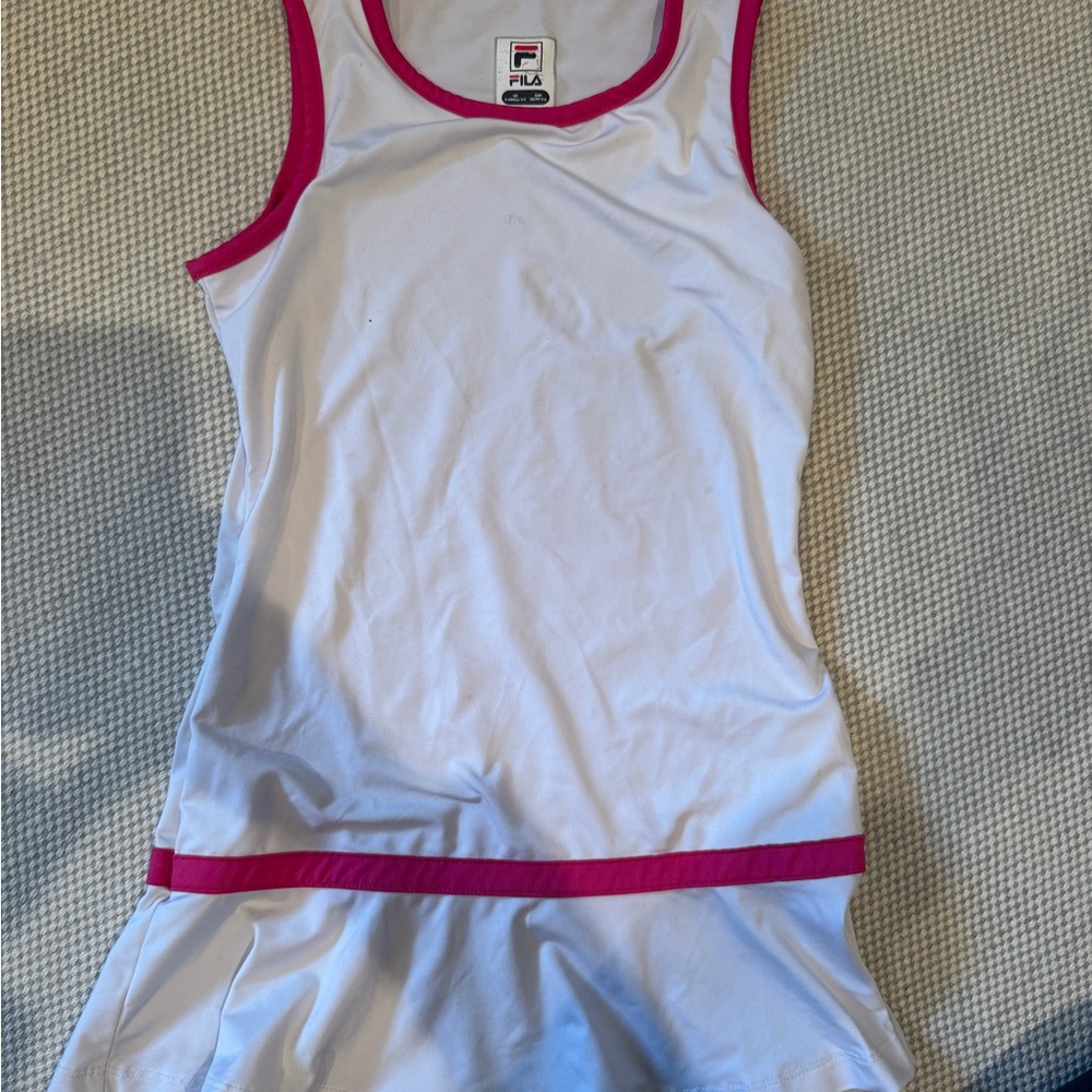 Fila White and Pink Tennis Dress Girls size XS